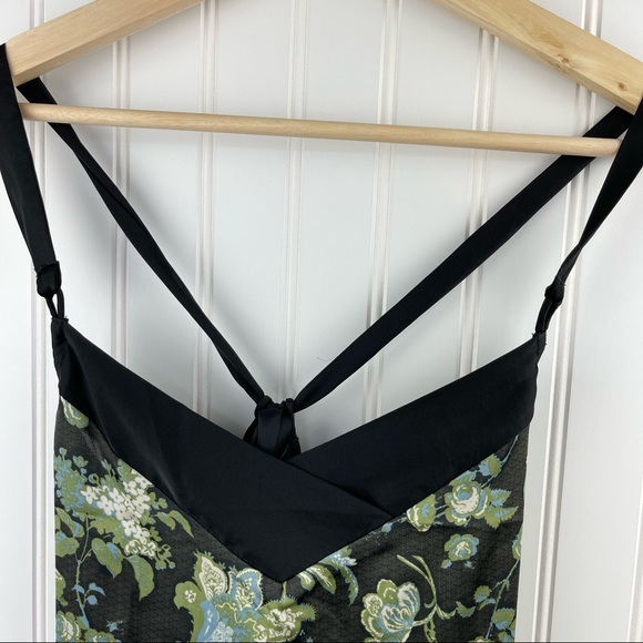Intimately Free People Solstice Satin Tie Cami Brown Green XS - Picture 7 of 11